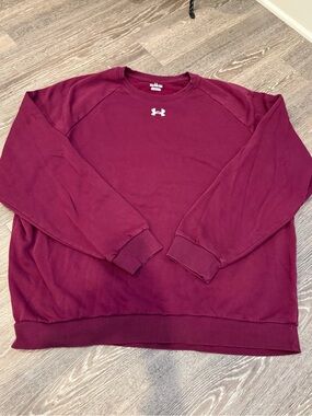 Under Armour Men's Burgundy Crewneck Sweatshirt